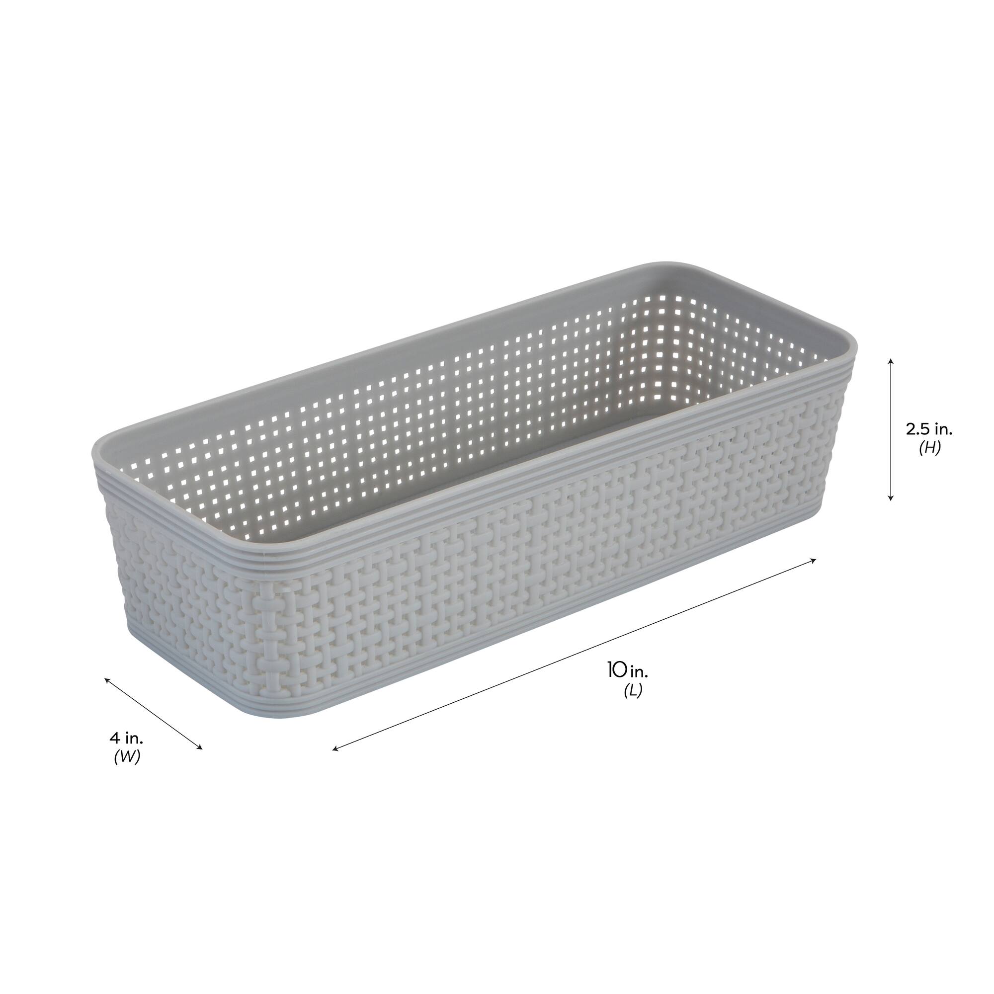Simplify Gray Plastic Organizing Set